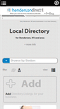 Mobile Screenshot of directory.hendersondirect.info